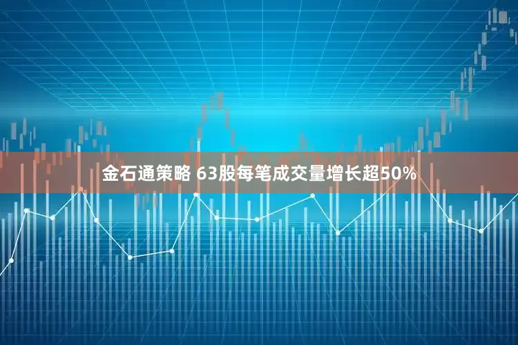 金石通策略 63股每笔成交量增长超50%
