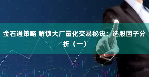 金石通策略 解锁大厂量化交易秘诀:选股因子分析(一)
