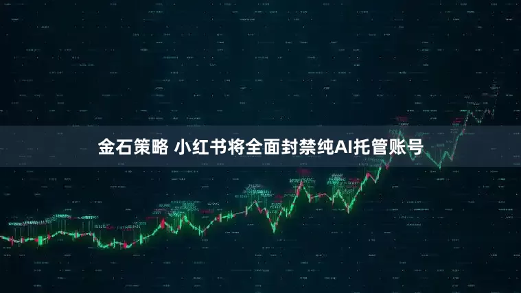 金石策略 小红书将全面封禁纯AI托管账号